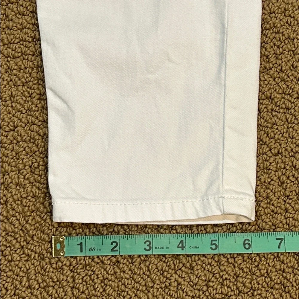 Maje Poesie High Rise Slim Tapered Leg White Jeans size 30
